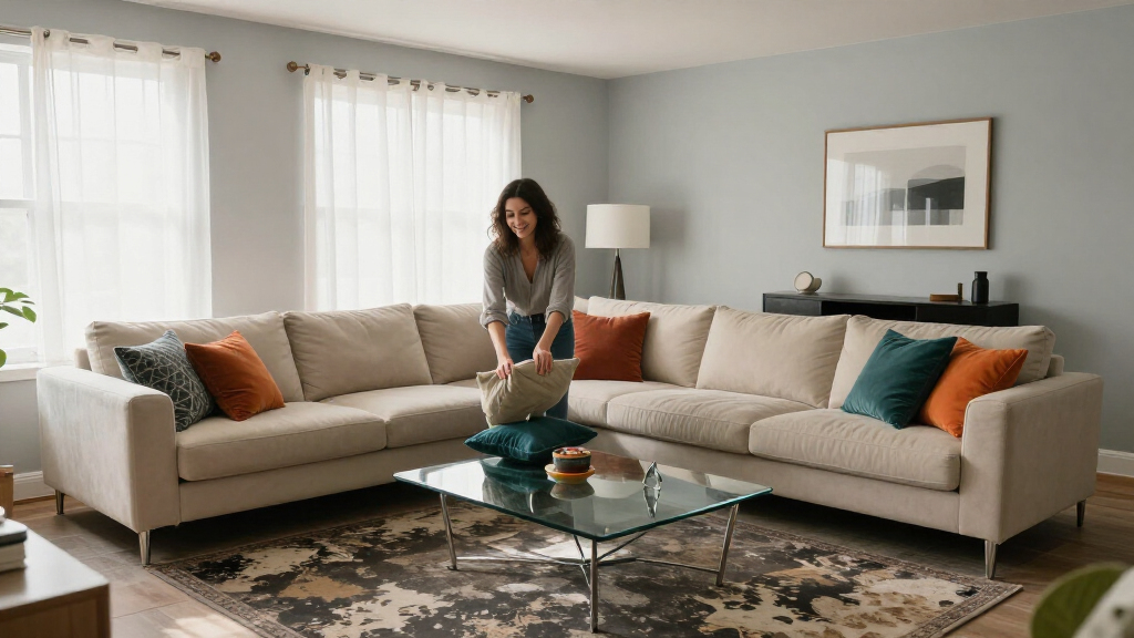 A Dark And Dated Living Room Gets A Dramatic Designer Makeover