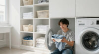 A Laundry Room Was An Eyesore Until IKEA Cabinets Gave It An Organized Redo