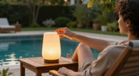 Walmart's New $25 Travertine-Look Lamp Looks Shockingly High-End