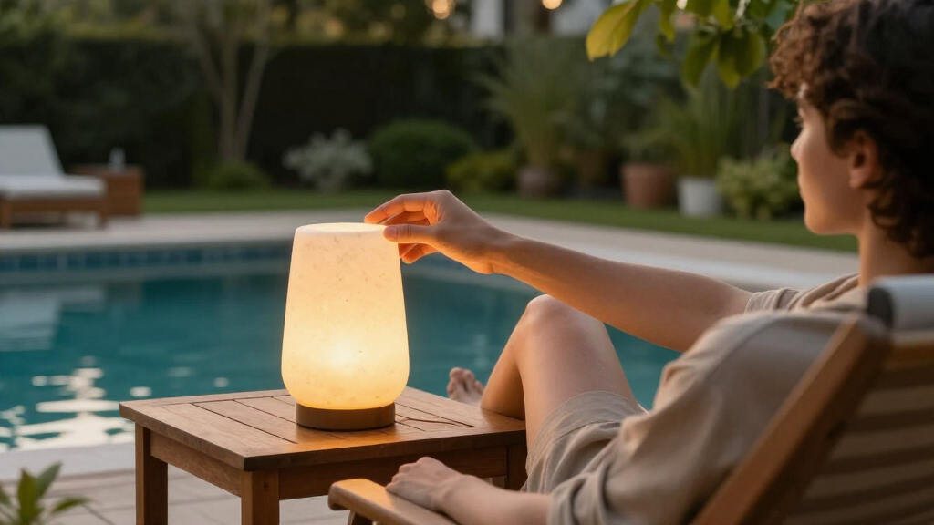 Walmart's New $25 Travertine-Look Lamp Looks Shockingly High-End
