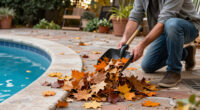 Raking Leaves Is My Least Favorite Fall Garden Job, But This Clever Scoop Clears A Whole Patio In Just A Few Swipes
