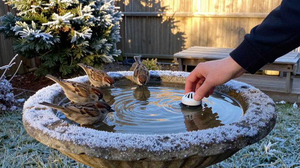Wildlife Experts Say This Clever Gadget Will Stop Your Bird Bath From Freezing Over This Winter – It’s A Fuss-free Way To Support Birds In Cold Weather